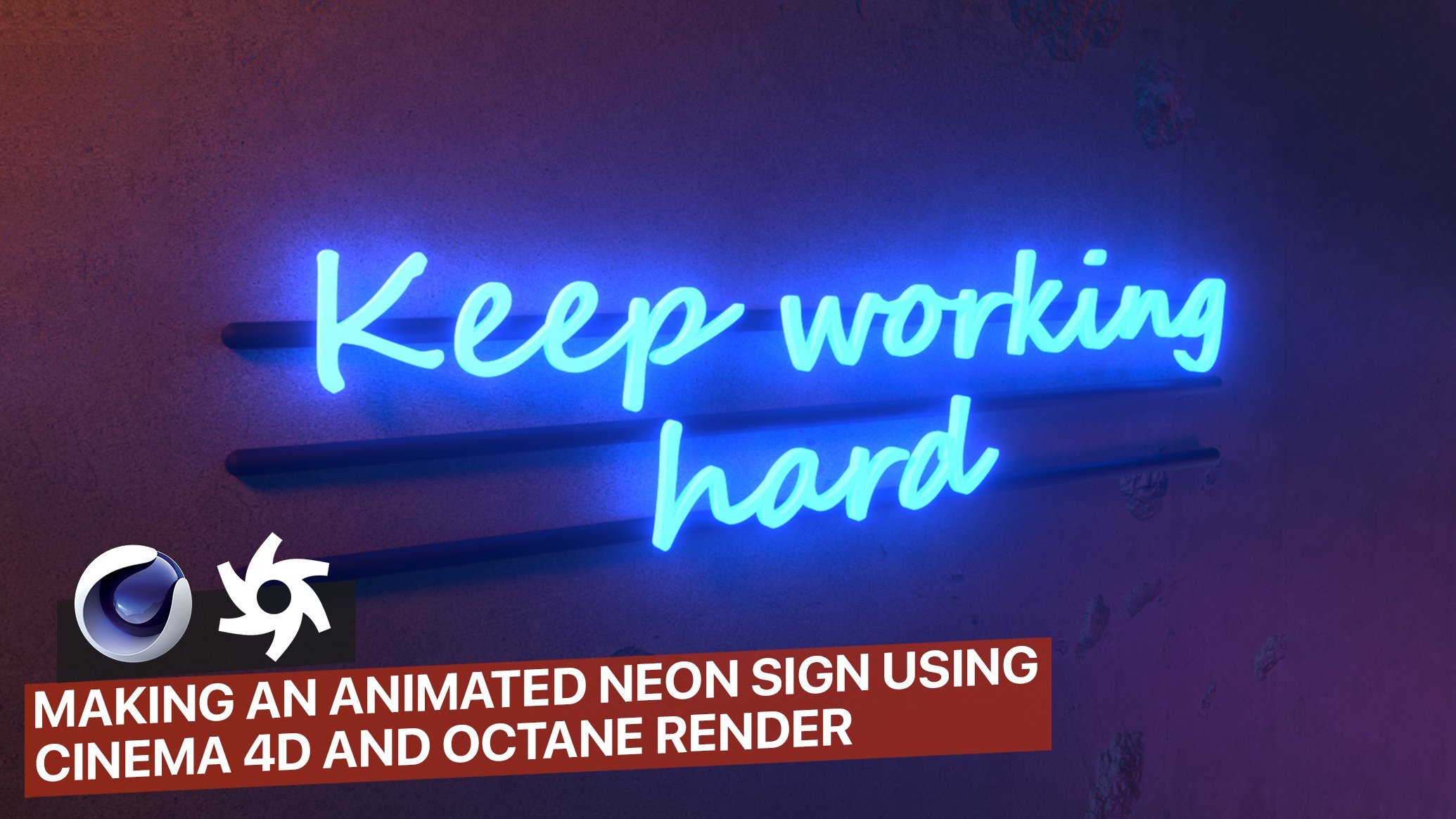 Making An Animated Neon Sign Using Cinema D And Octane Render Nico