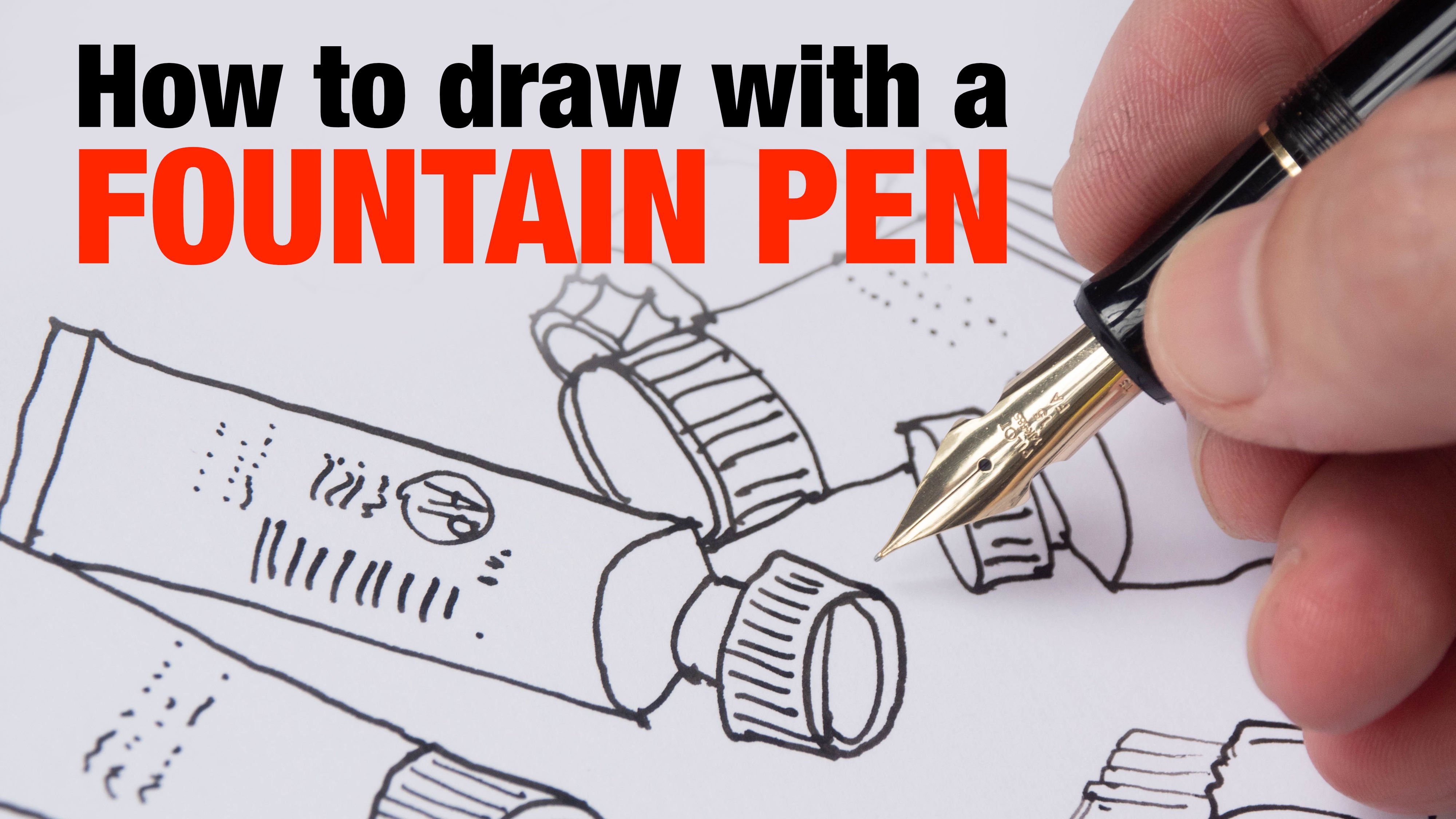 How to Draw and Sketch with a Fountain Pen - The Very Basics - Tutorial and  Tips 