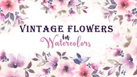 Vintage Farbmischung, Lose Blumen in Wasserfarben: Lerne, verträumte Pastellfarben zu mischen
