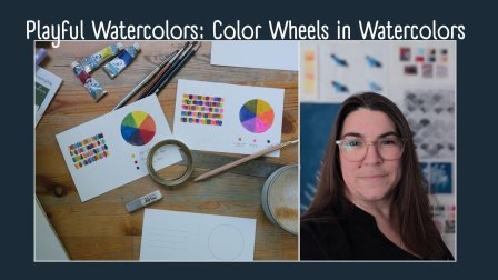 Aquarelles ludiques : roues chromatiques à l'aquarelle colors