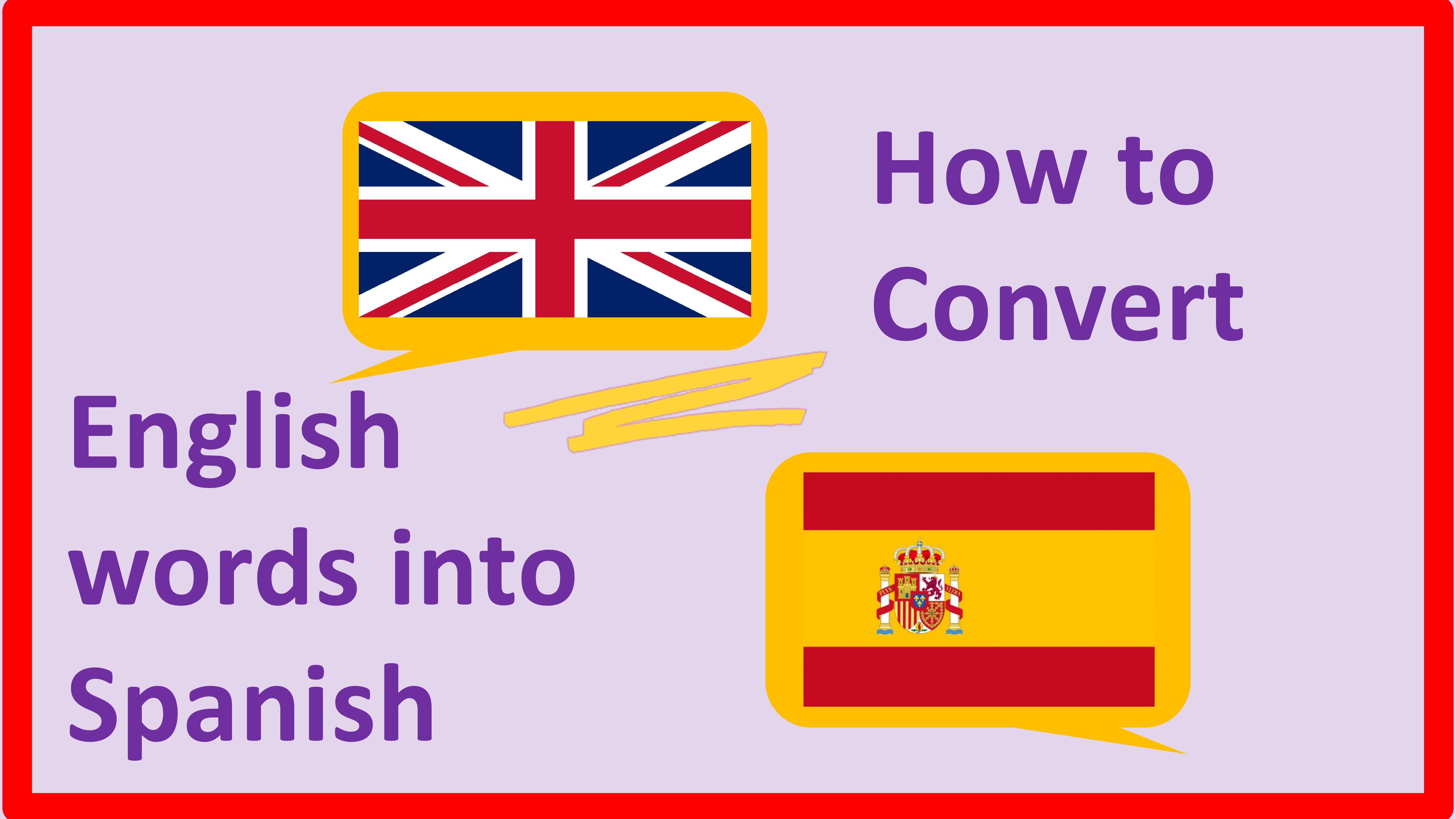 Translate into spanish. Conversion in English.