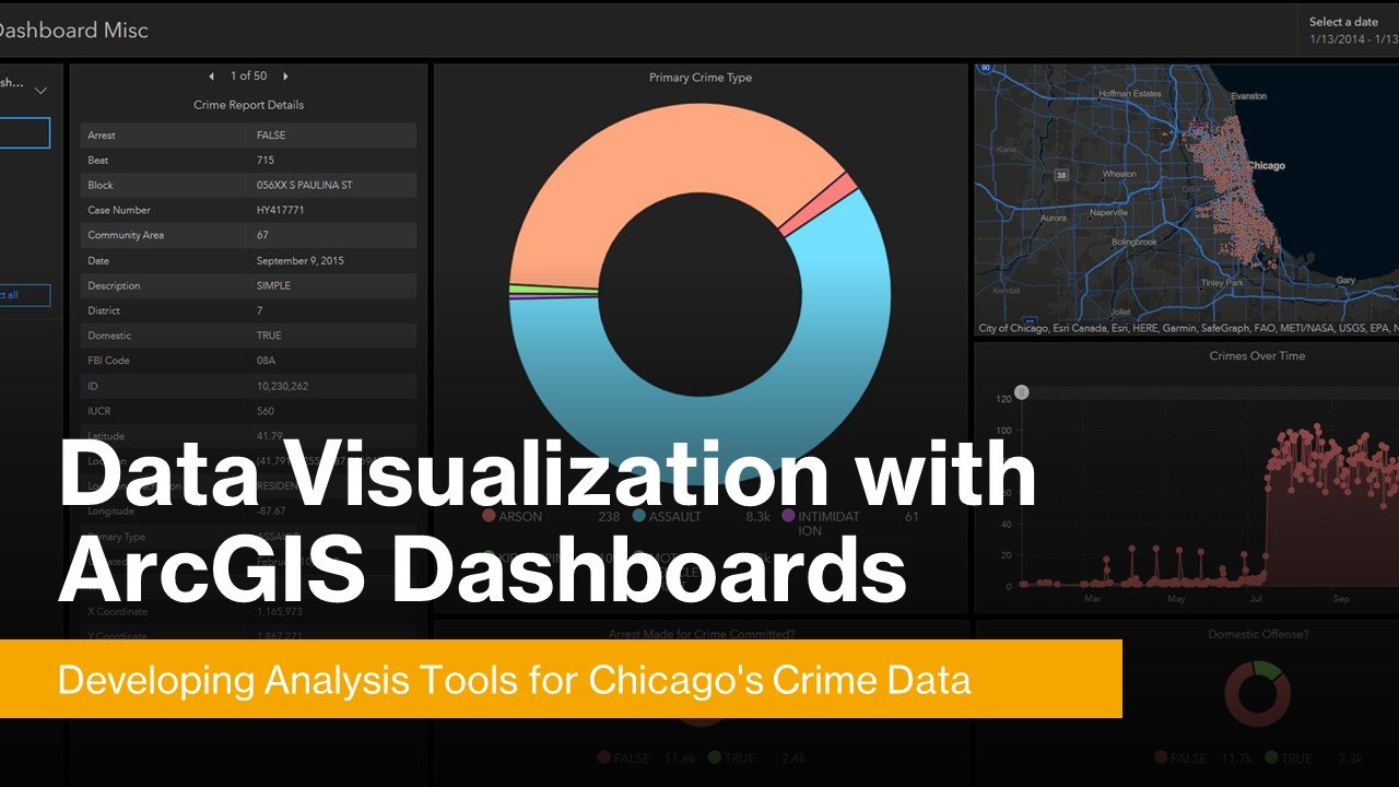 Data Visualization with ArcGIS Dashboards Developing Analysis Tools