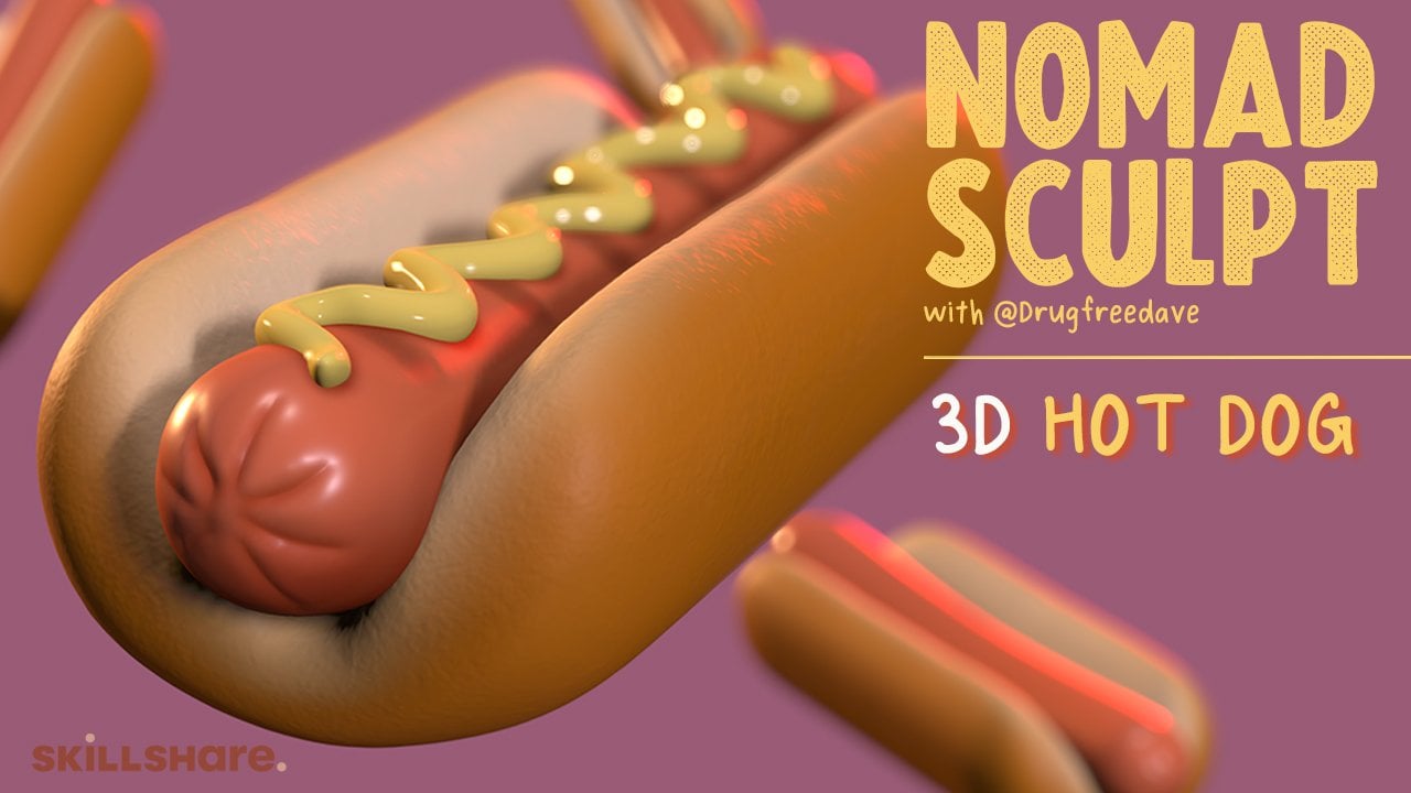 O curso de cachorro quente 3D com Nomad Sculpt, Dave Reed