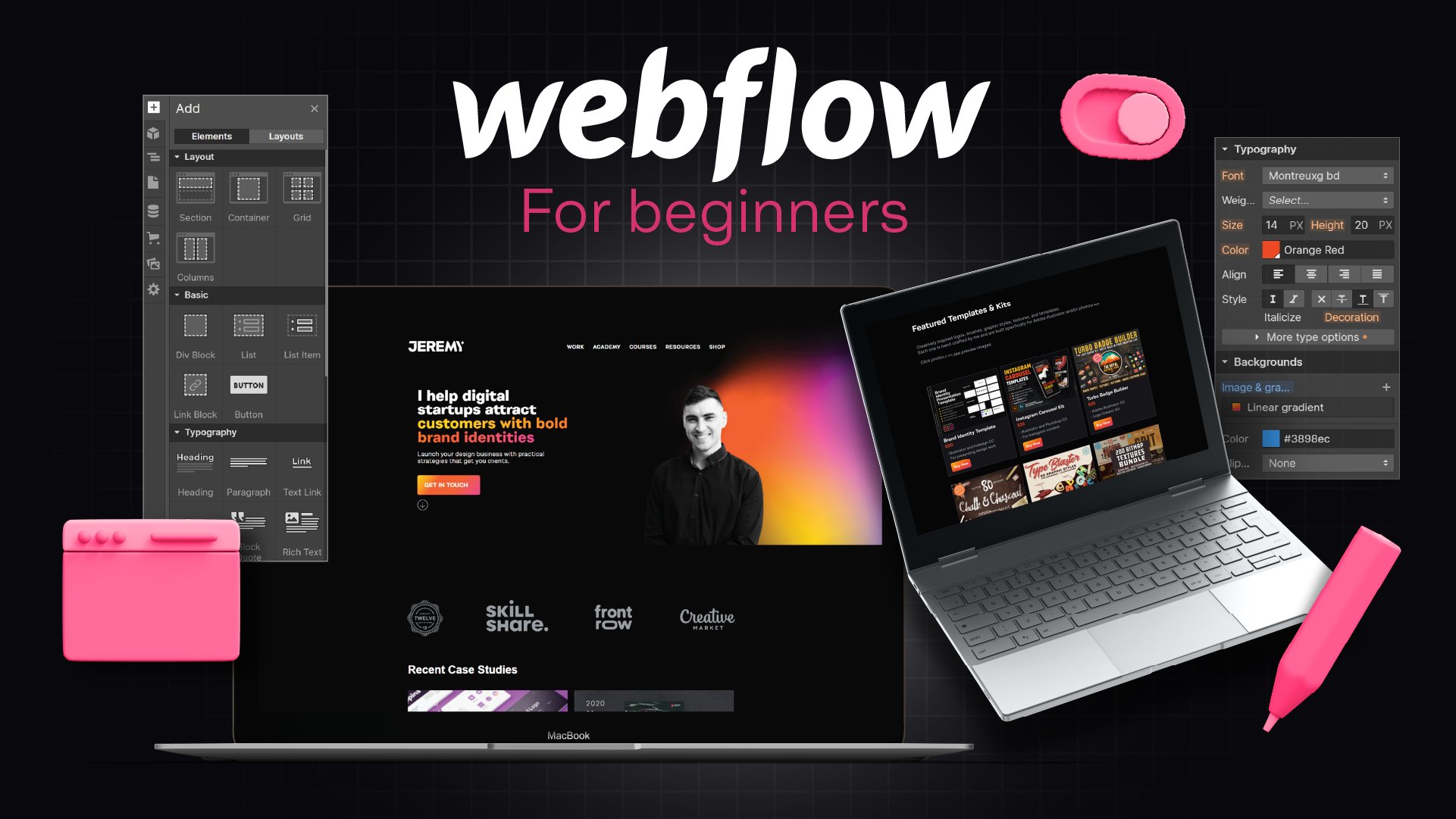 Webflow for Beginners: Design Your Portfolio Site