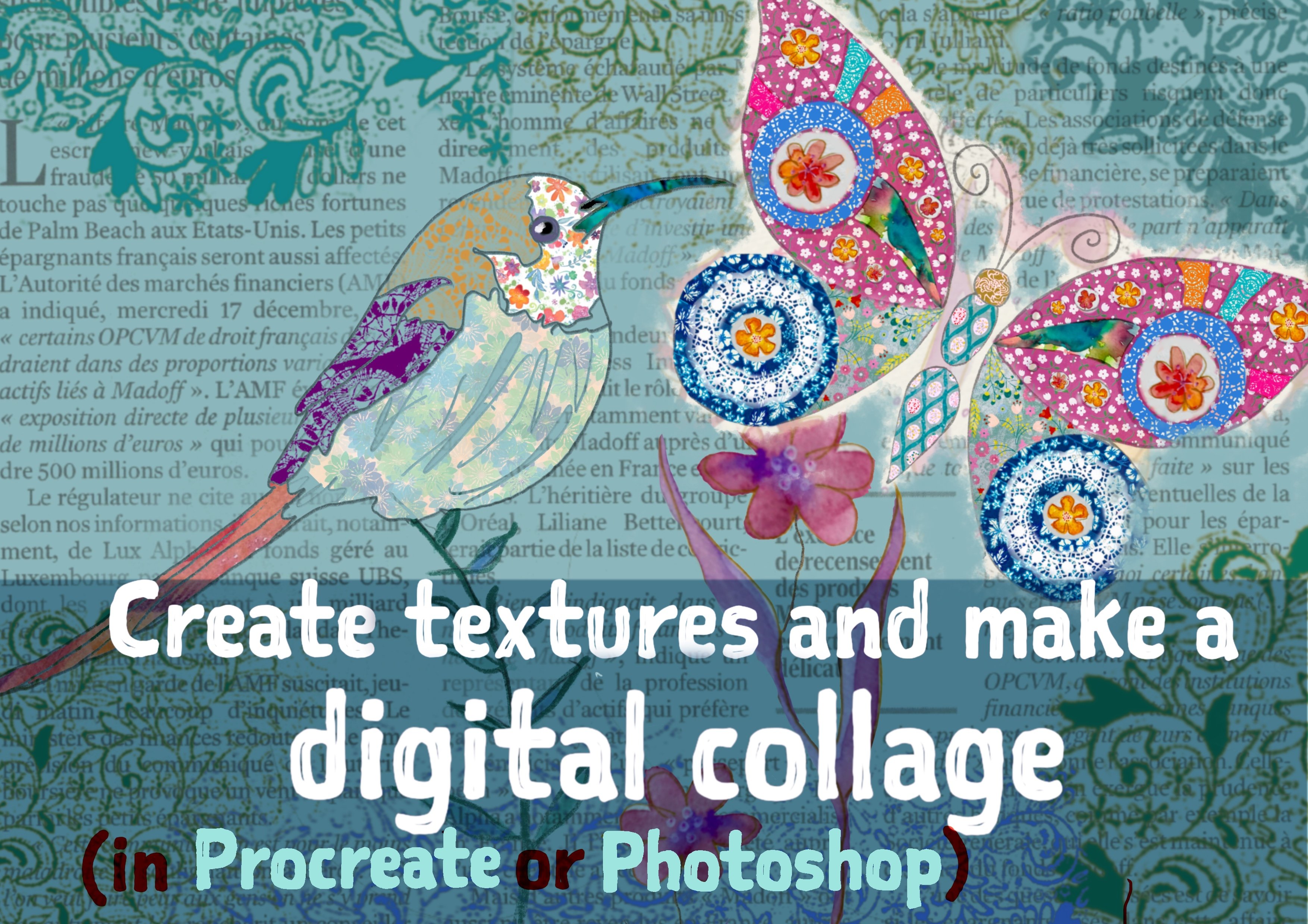 Digital illustration: collage in Procreate or Photoshop | S Sukilopi ...