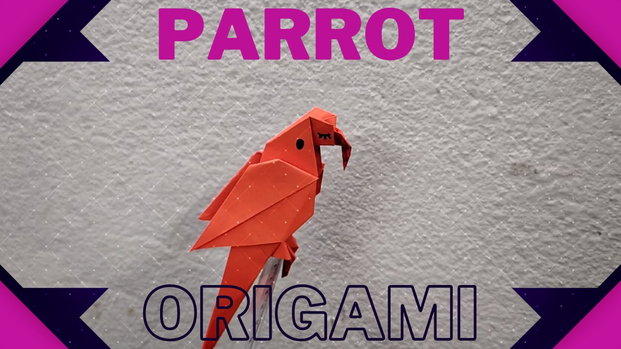 How to Make Paper Parrot Origami in Hindi Vikash Kumar Skillshare