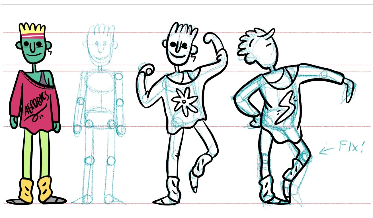 Desenhando em estilo Cartoon: corpos e poses | Ira Marcks | Skillshare, image size:1310x766