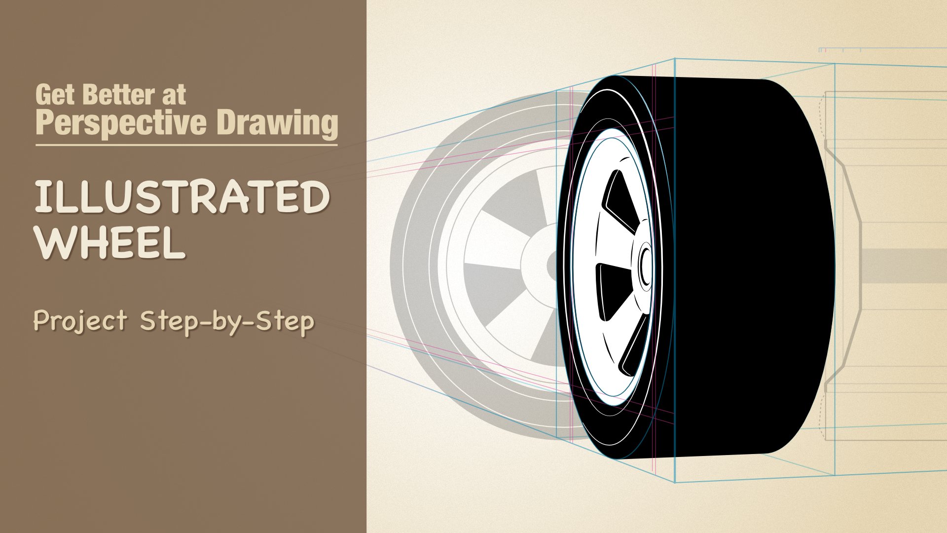 Get Better at Perspective Drawing Illustrated Wheel Project 02