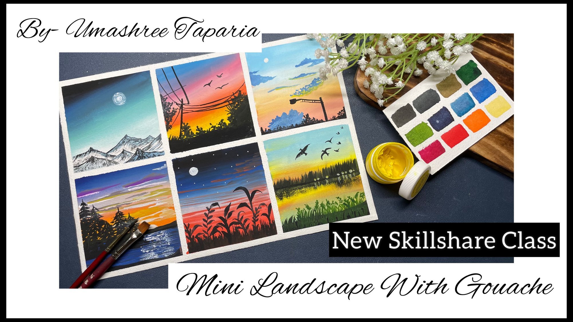 How to Paint a Landscape in Gouache