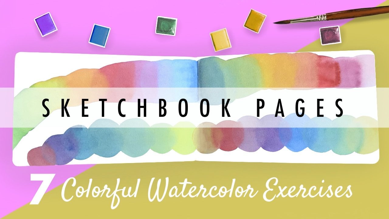 DRAWING with a RAINBOW PENCIL?! // Color-Changing Art Supply // Filling a  Page in my Sketchbook 