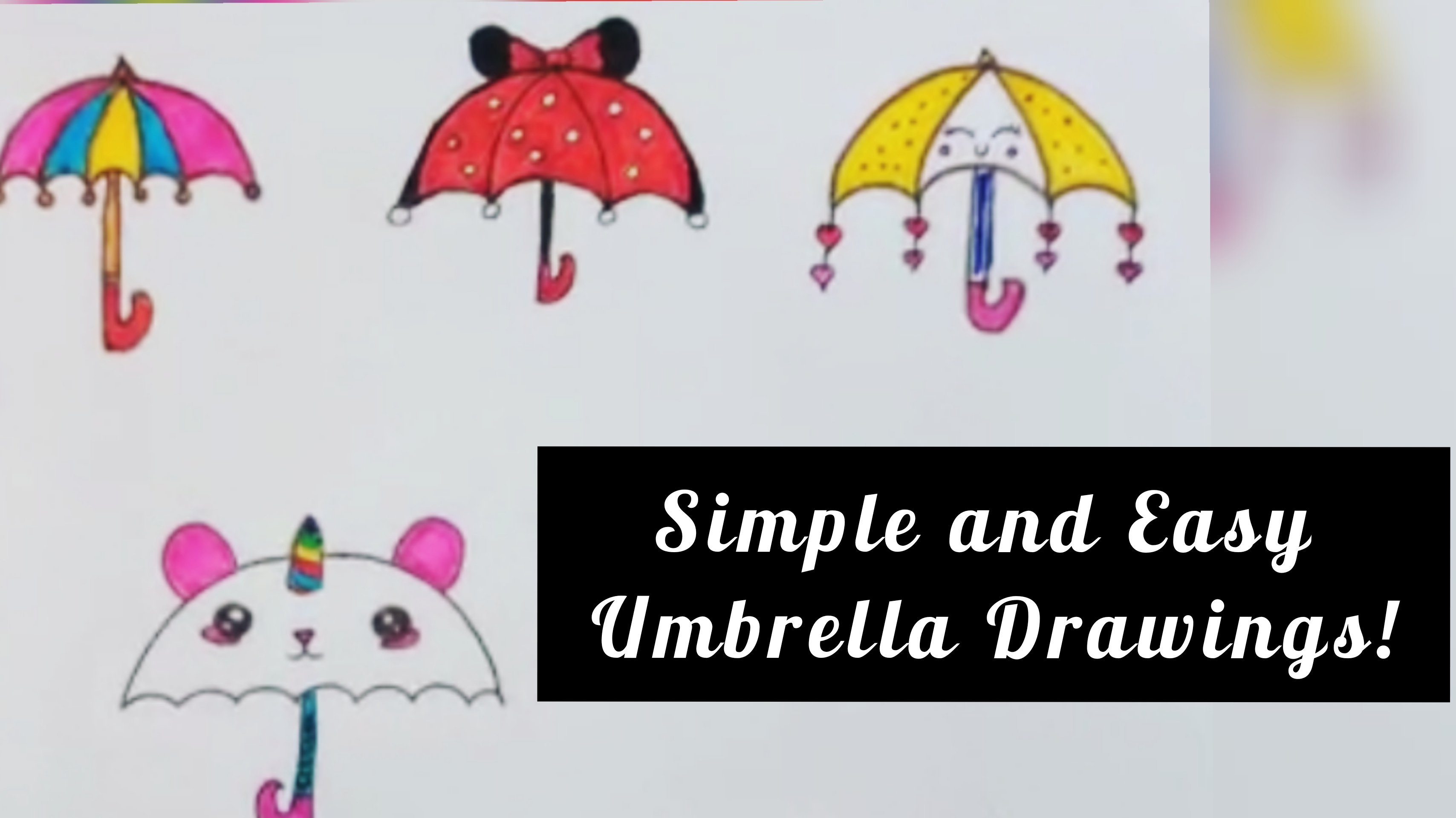 Simple and Easy Umbrella Drawings! | Suman Aggarwal | Skillshare