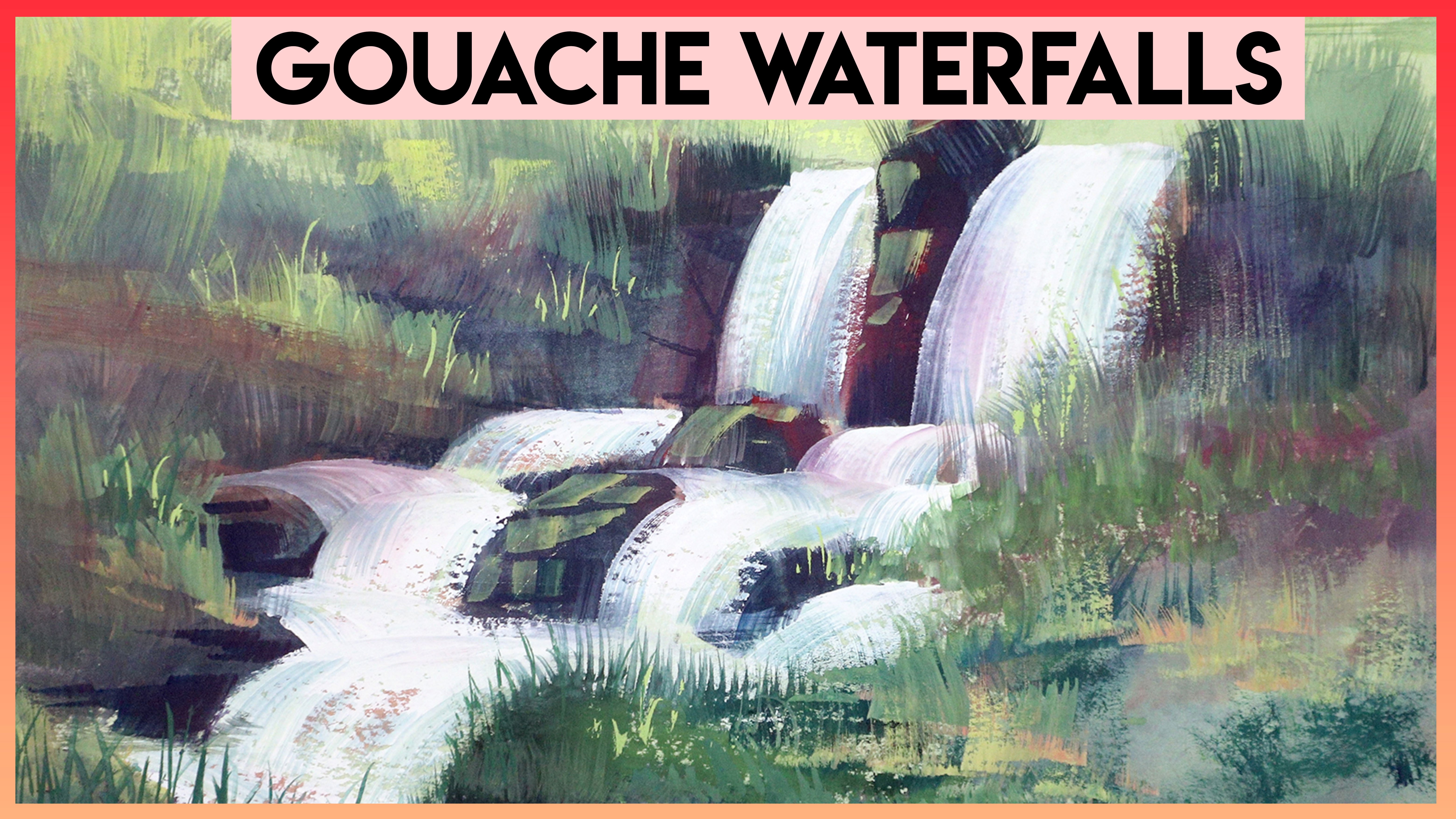 Draw & Paint WATER, In-depth Explanation with Watercolor, Gouache, Digital  paint demos, Sarah Burns