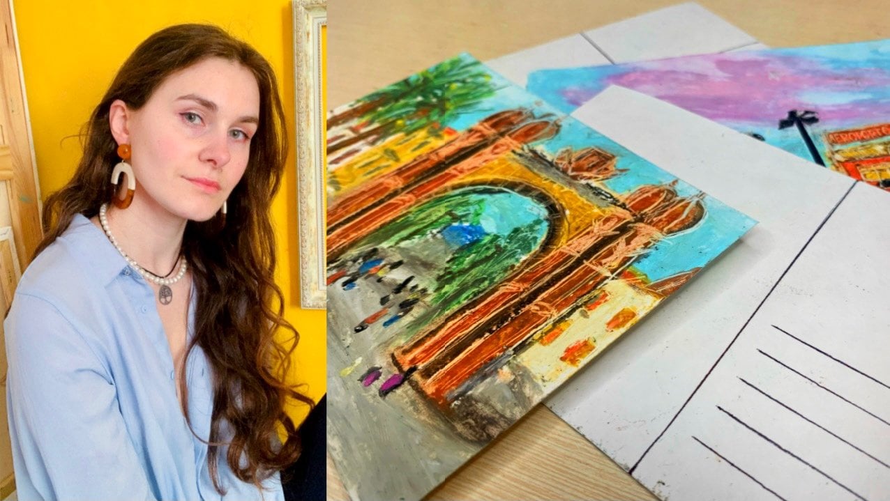 Expressive Landscape With Oil Pastels: Scraping Technique, Alina Harvi