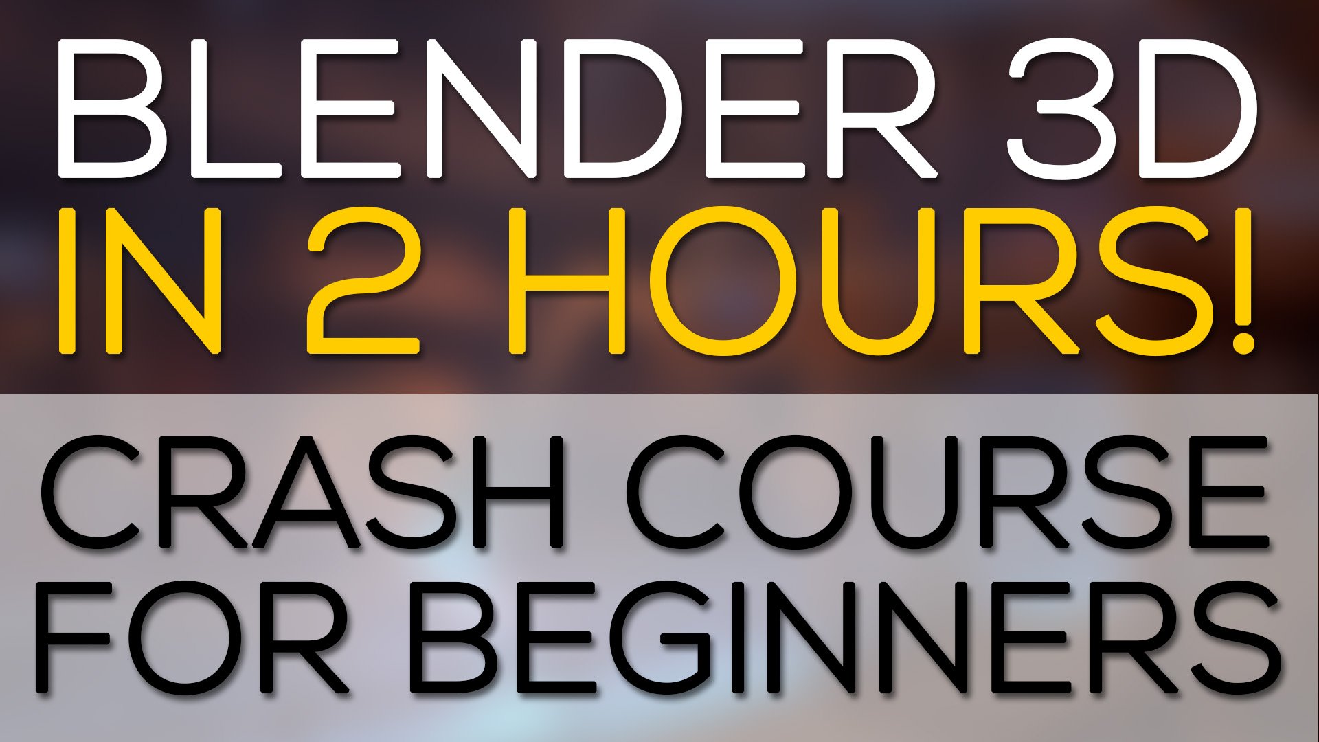 Blender 3D Crash Course for Beginners Oliver Villar Skillshare