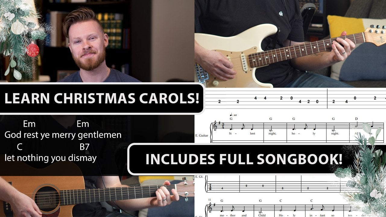 3 chansons de Noël faciles à jouer - cours de guitare débutant - La Guitare  en 3 Jours