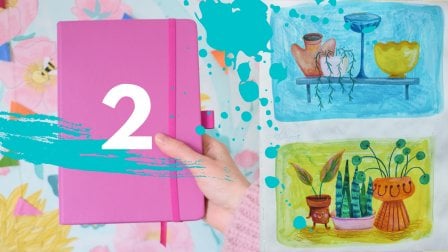 DIY Sketchbook Tutorial with 3 Cover Design Prompts by The Cozy Art Teacher