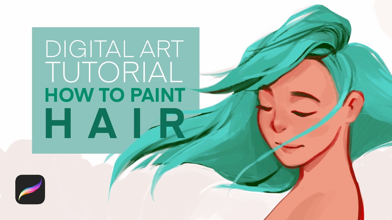 How to Paint Hair - Digital Art Tutorial - Intermediate/Advanced Procreate | Yannan Shi | Skillshare