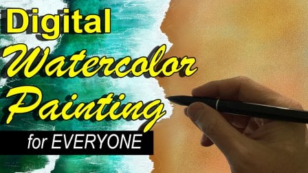Digitale Aquarellmalerei: Lerne eine Strandszene mit Rebelle 4 zu malen