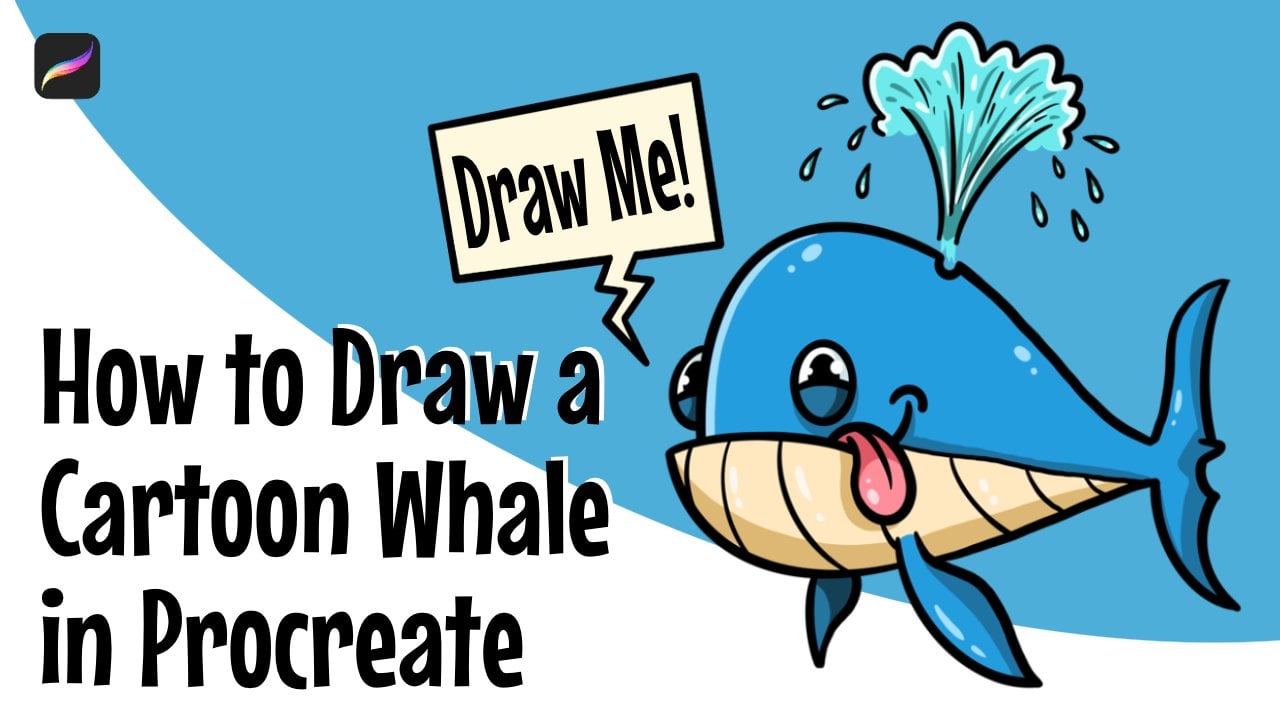 How to Draw an Easy Whale - Really Easy Drawing Tutorial