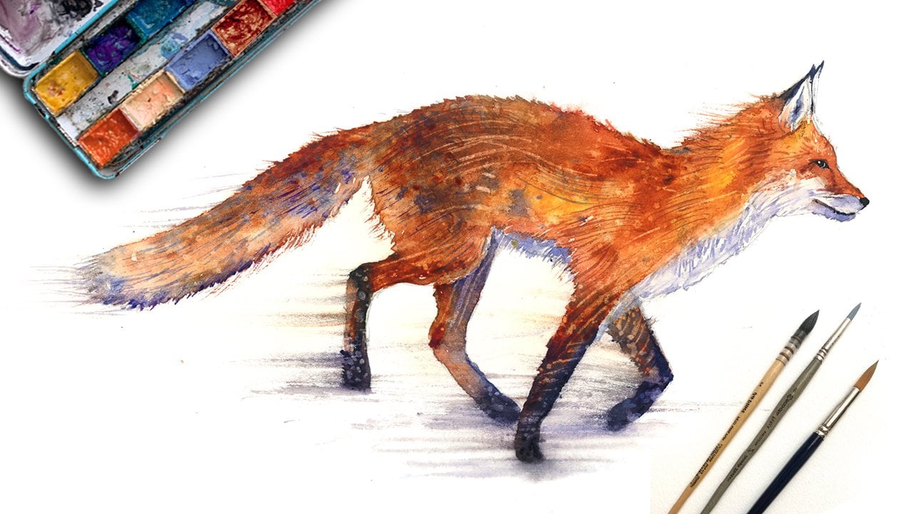 Watercolor Fox Painting: A Step-by-Step Guide to Mastering Basic Techniques  & Improving Your Skills, Will Elliston