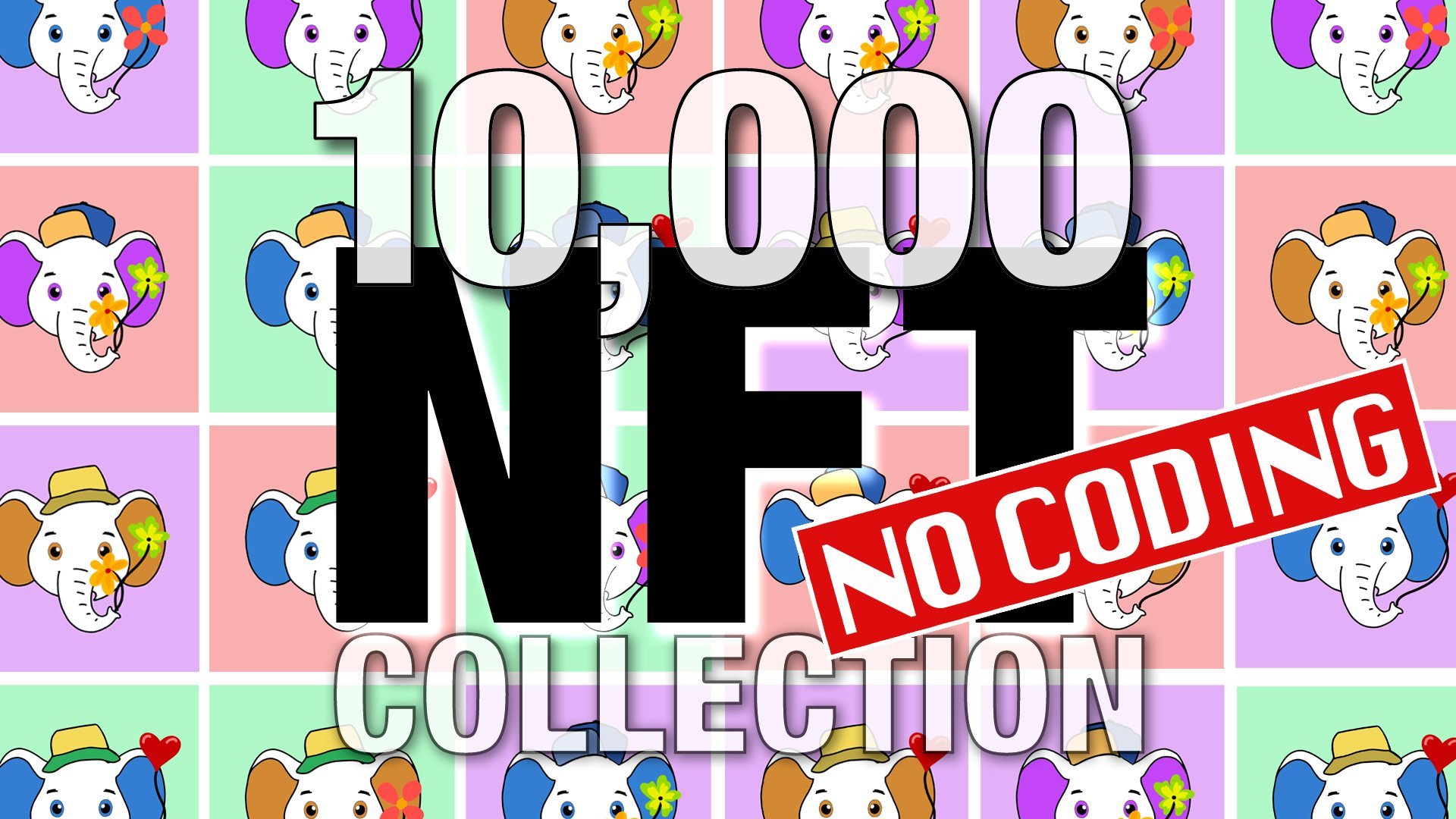 Faire de l'art kawaii nft mignon pour les objets de collection