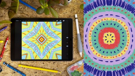 Patrones relajantes: crea un video de tiempo meditativo + Trippy en Procreate usando la herramienta de Symmetry