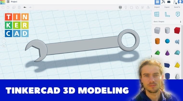 The Tinkercad design process of a place holder