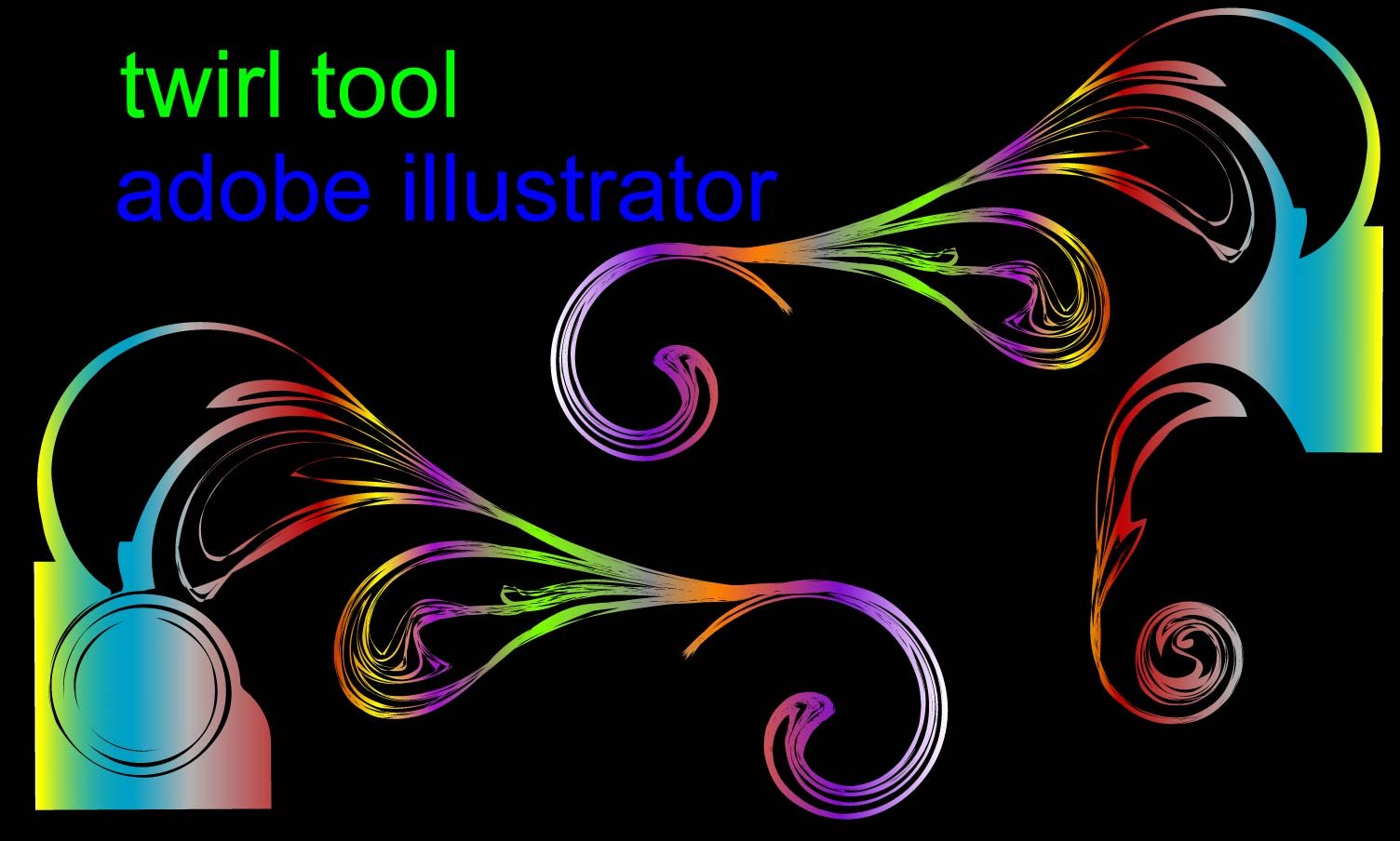 Create Abstract Art on Adobe Illustrator Using the Twirl Tool | Aerie