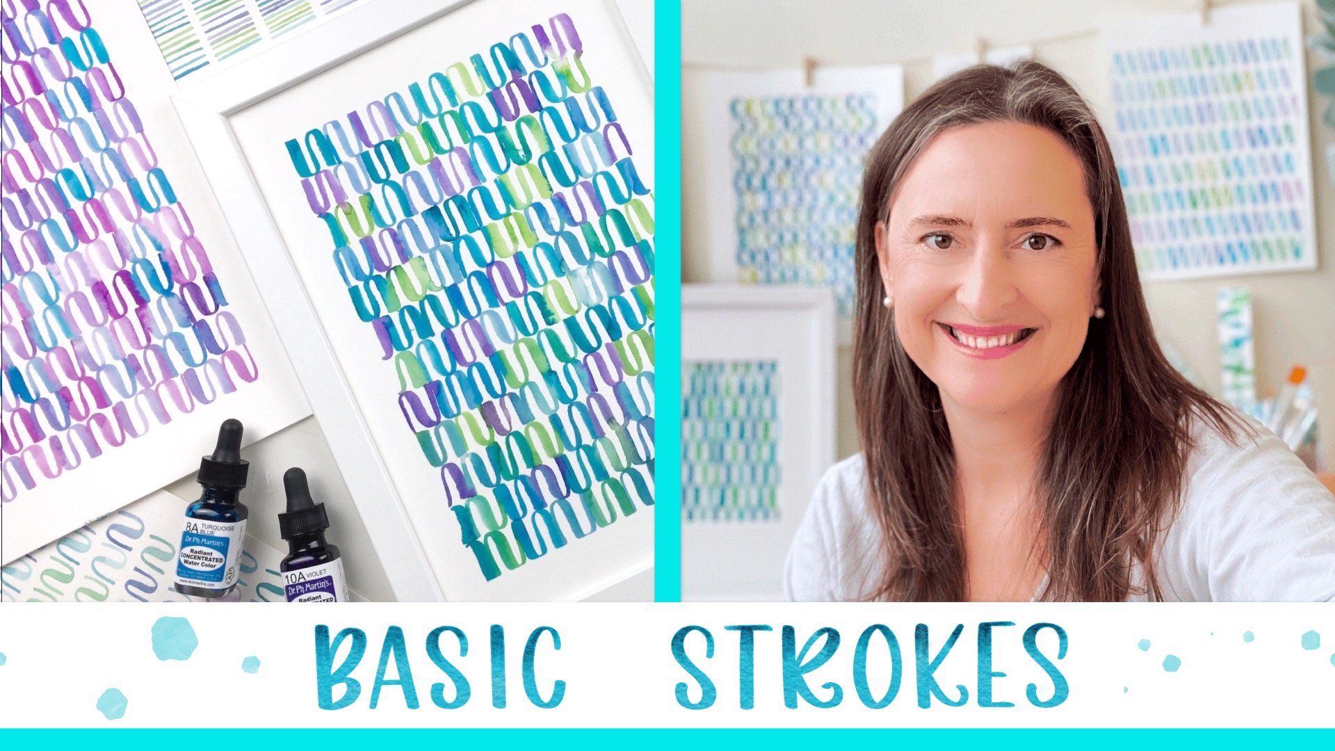 Watercolor Lettering for Beginners: Painting Simple and Meditative Basic  Strokes, Cristina Castro Cabedo