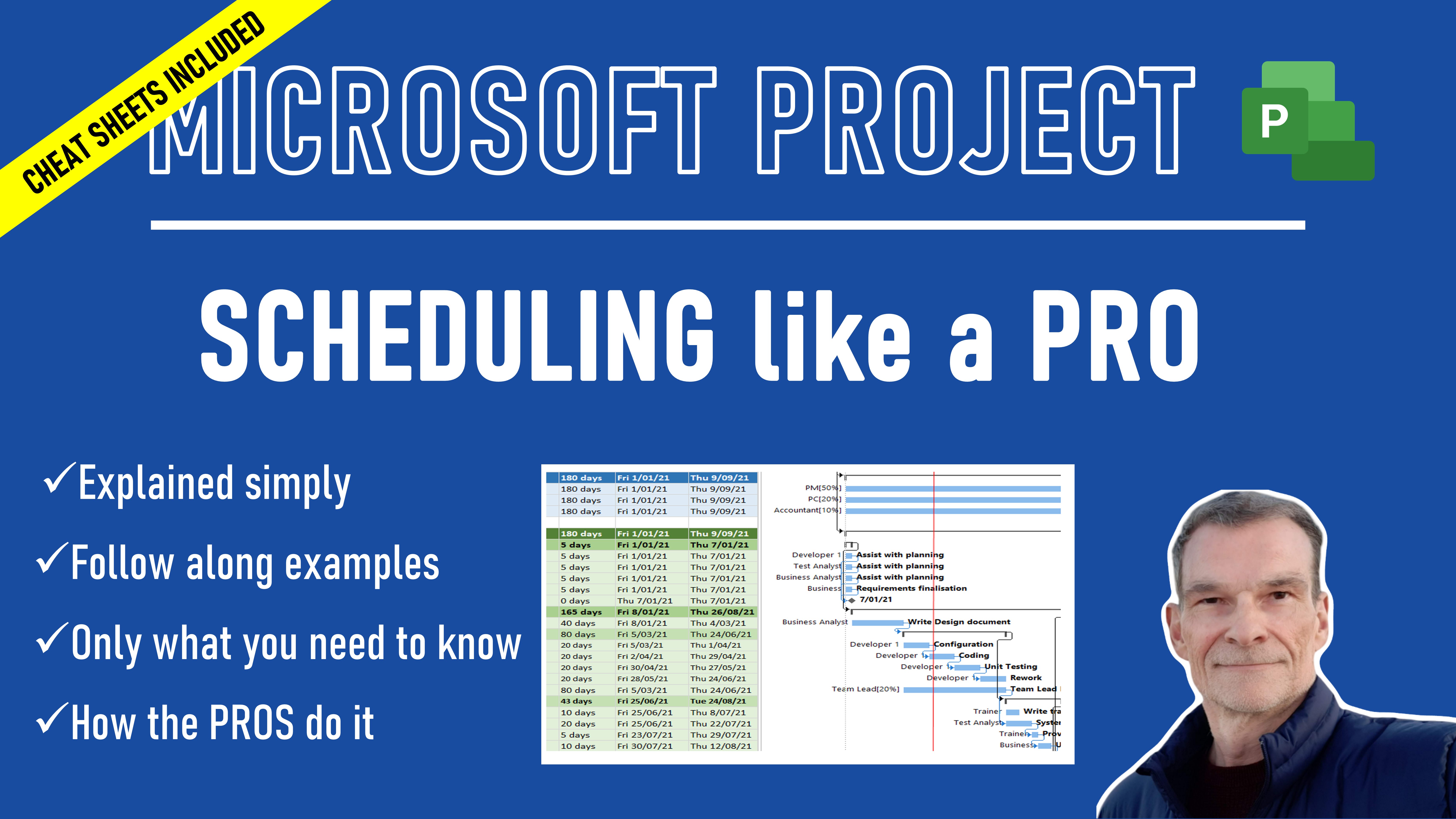 microsoft project cheat sheet