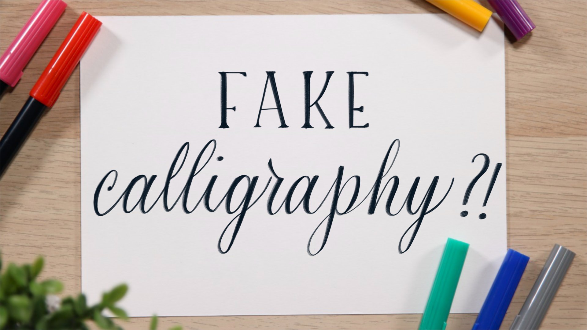 Comparing our Faux Calligraphy Book to Our Brush Lettering Book