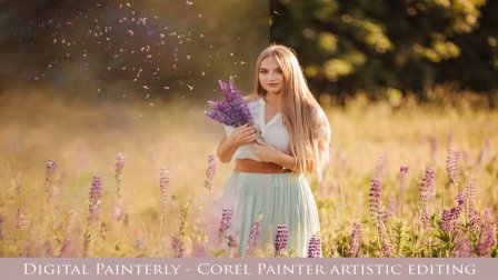 Corel Painter - editing photographs into painterly artwork -Digital Painterly