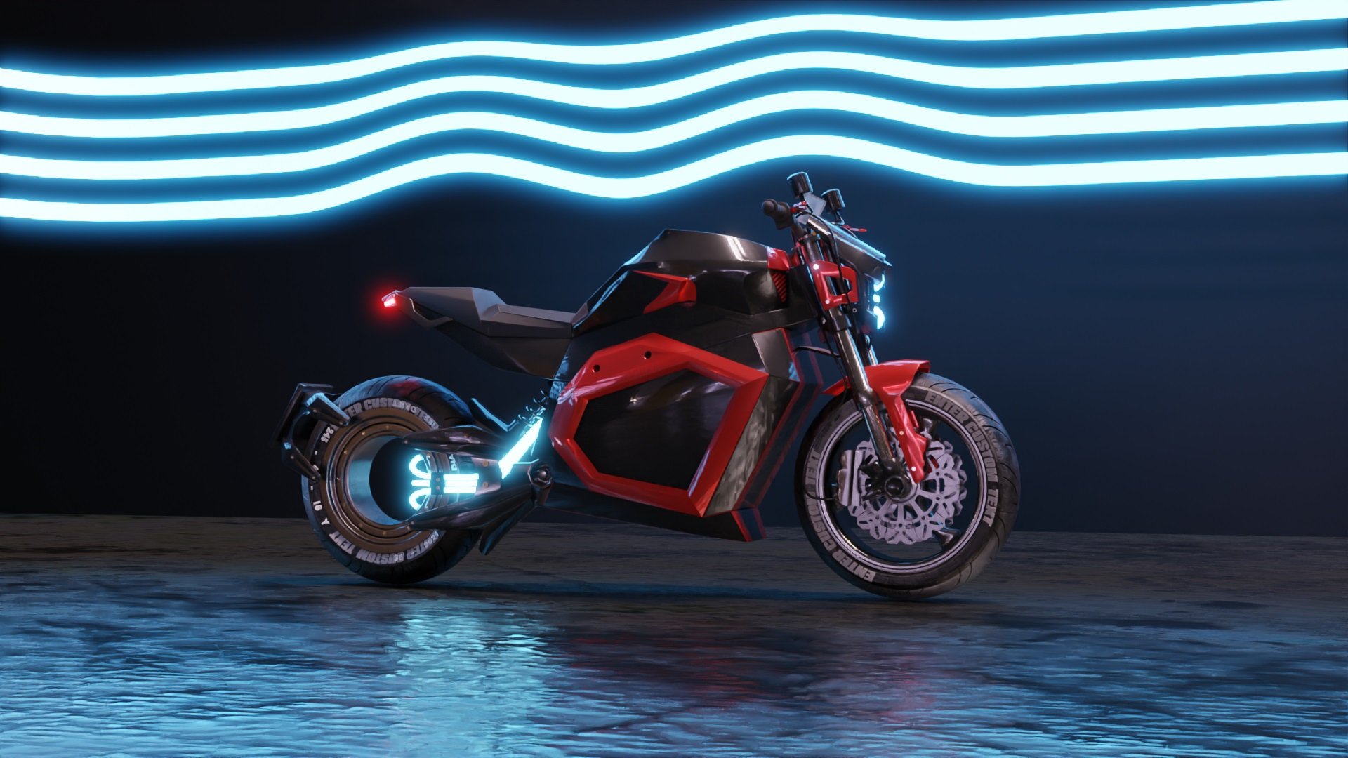 Ein realistisches futuristisches Motorrad in Blender modellieren, Abdelilah Hamdani