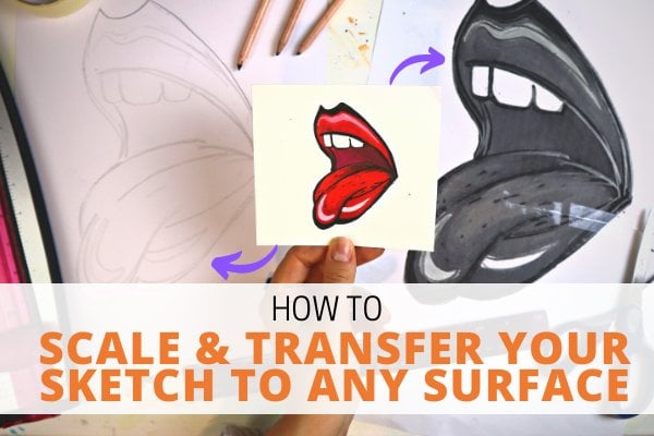 How to Transfer a Smaller Drawing Onto a Larger Surface 