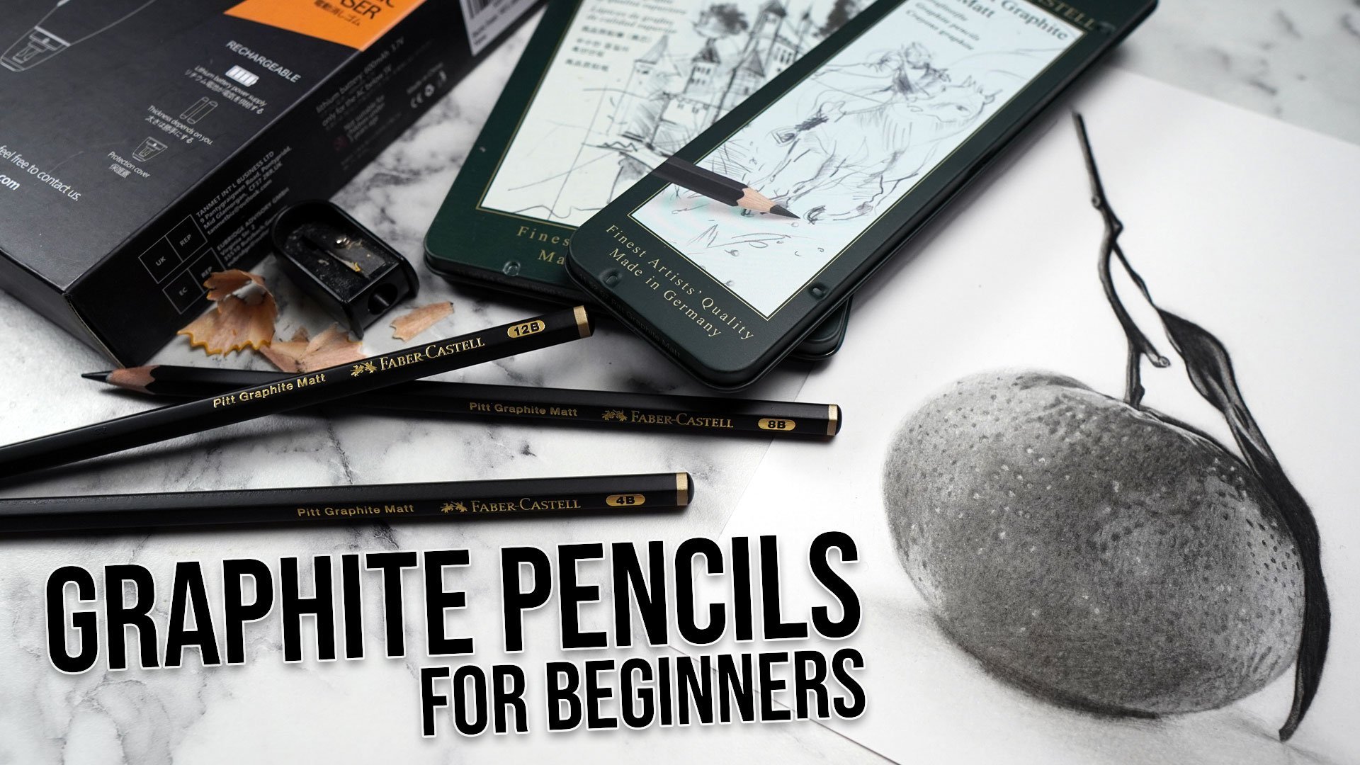 Beginner's guide to graphite drawing pencils