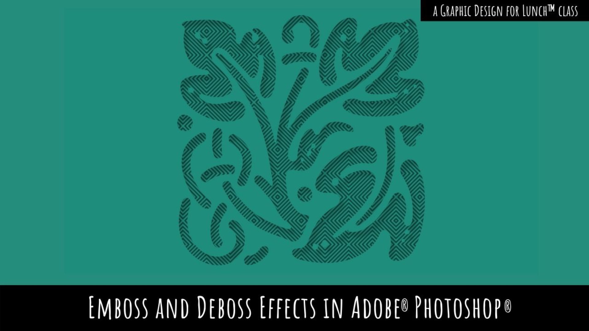 How to make an embossed effect in Adobe Photoshop