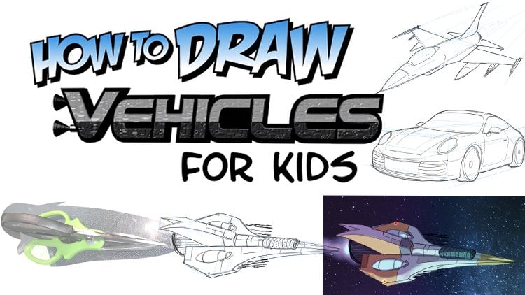 how to draw a sports car step by step for kids