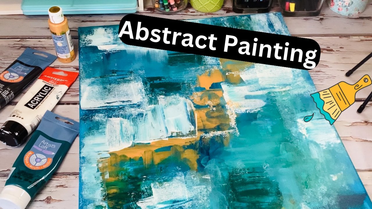 Abstract Painting: Dripping, Palette Knife & Buffing Techniques