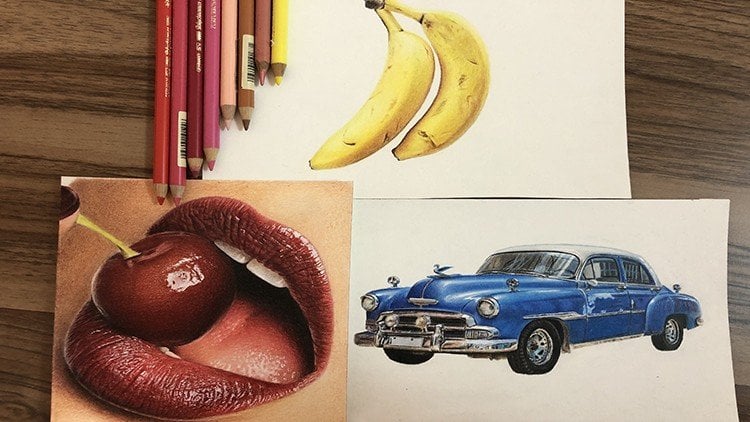 Banana  Colored Pencil Art