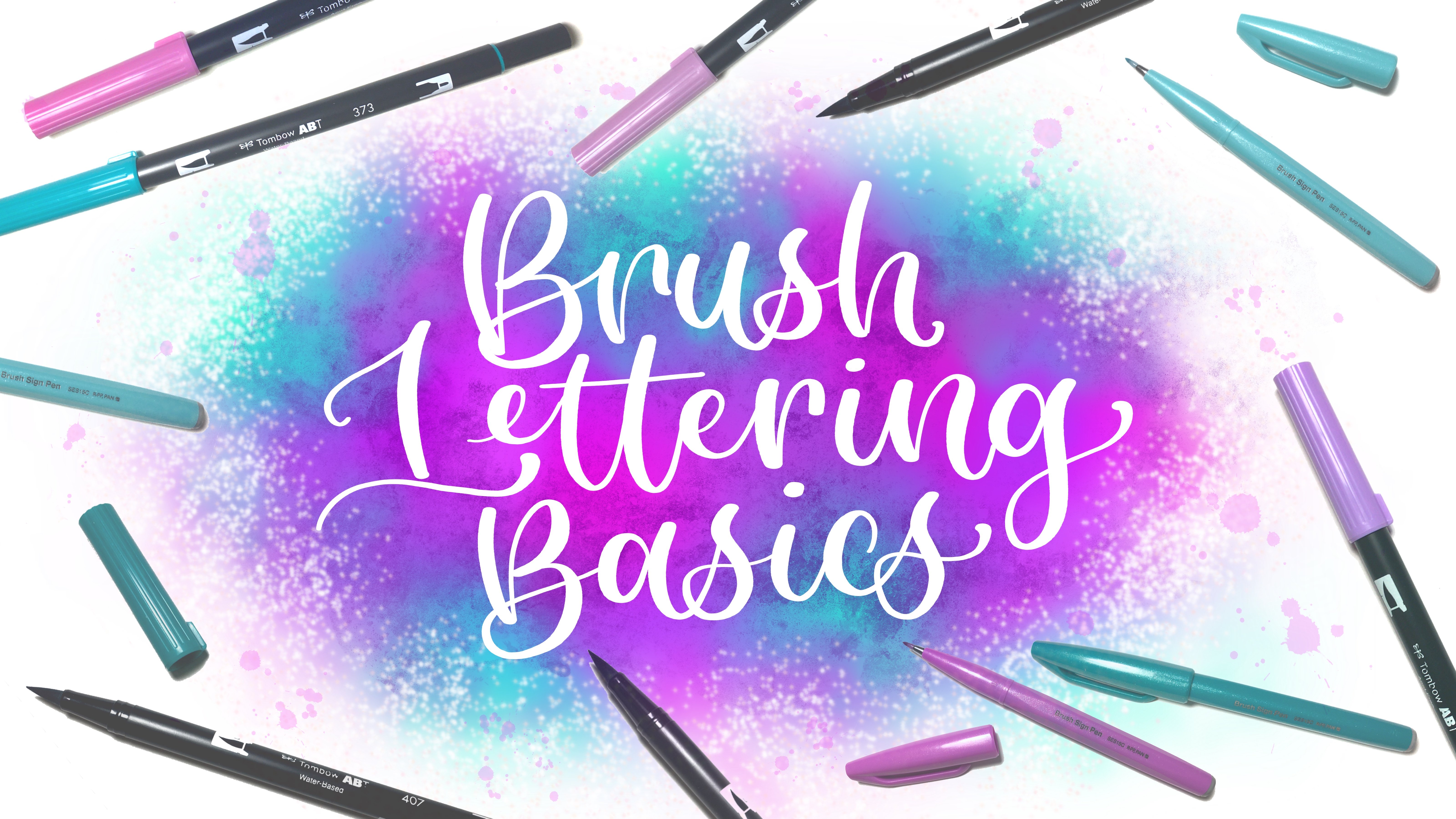 BRUSH LETTERING!, Testing Arteza REAL Brush Pens