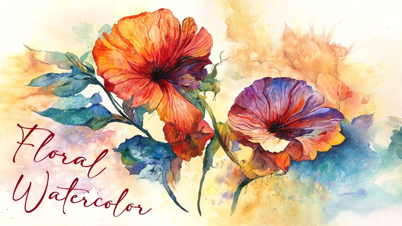 Learn to Paint Flowers in Watercolor: A Step-by-Step Floral Painting  Exploring Expressive Techniques, Will Elliston