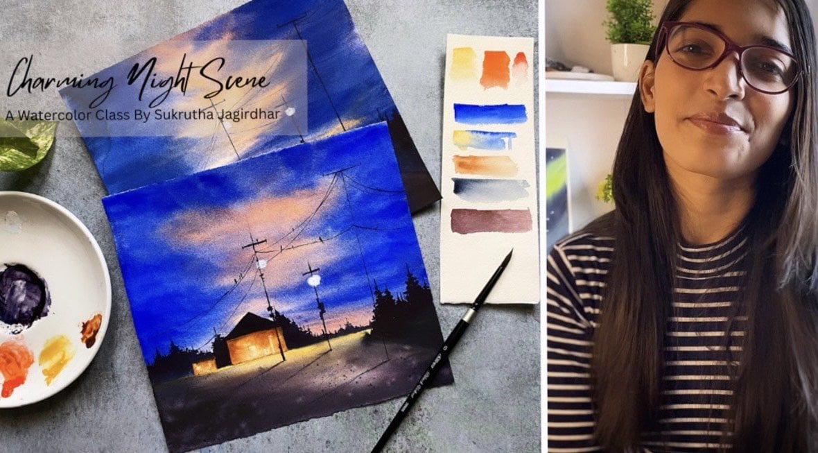 CLASS101+  Let's Make Beautiful Shimmer Watercolour Paint with Stacey!