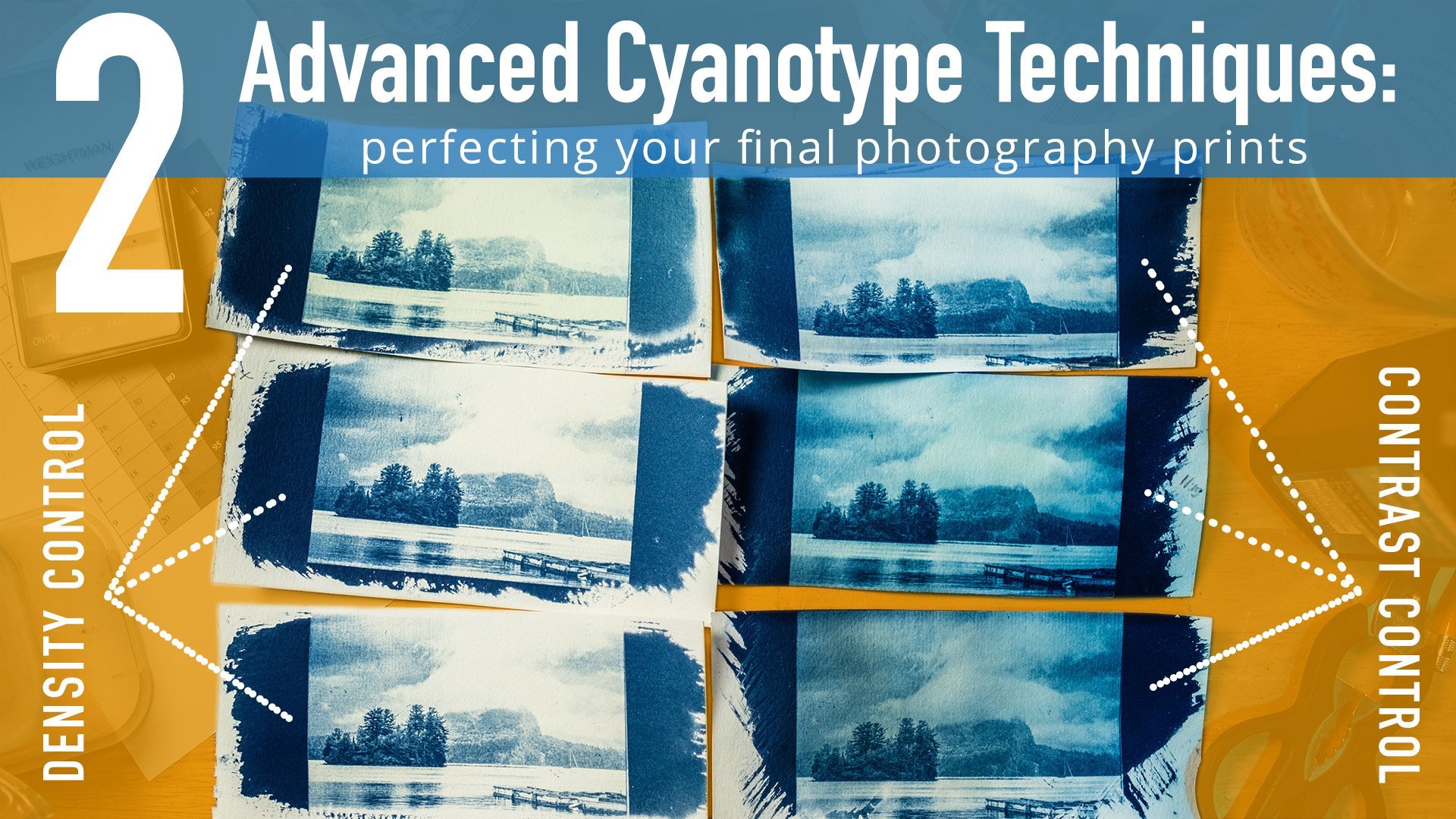 Advanced cyanotype prints 