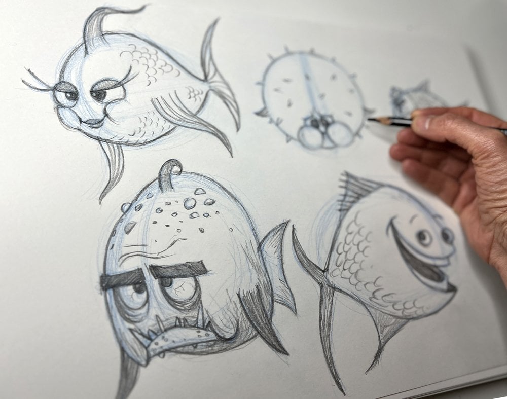 How To Draw Fish: Step-by-Step Fish Drawing Book for Kids and Beginners  Learn to Draw Sea Animals, Fishes